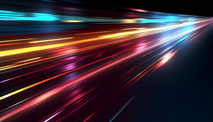 Red Yellow Purple Blue Side Speed Light Background