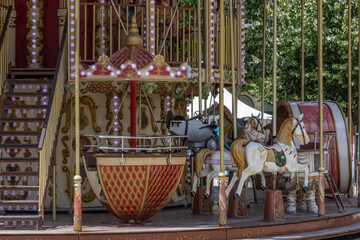 Old fashioned merry-go-round