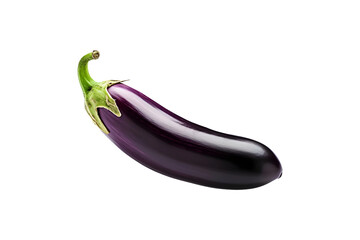 Fresh Brinjal or Eggplant (PNG Cutout) isolated on a transparent background, AI
