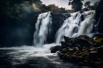 Obraz premium big waterfall, waterfall, beautiful waterfall