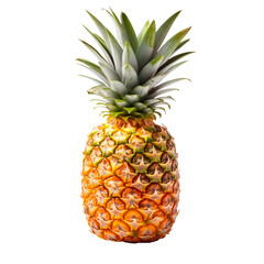 Pineapple over isolated transparent background