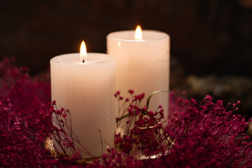 Decoration with candles
