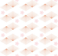 Fototapeta na wymiar seamless pattern with flowers element geometric pattern