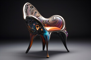 Designer chair with natural curves