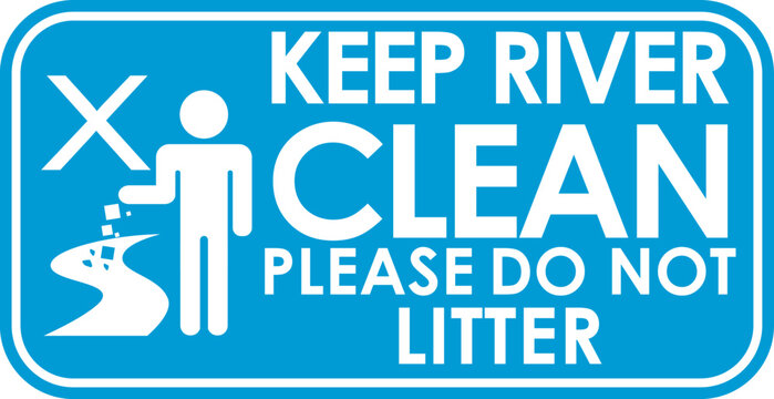 please do not litter vector illustration