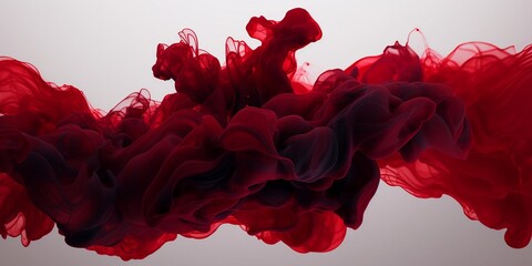 Dark red color smoke wave abstract background, in creative abstraction style