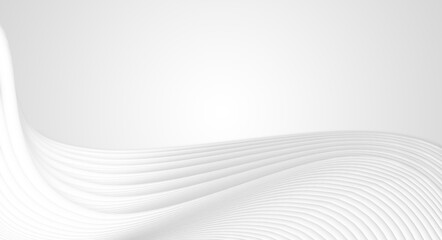 White abstract curved lines texture texture background