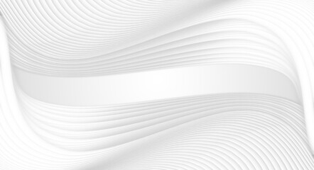 White abstract curved lines texture texture background