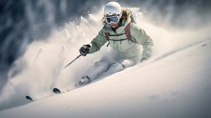 snowboarder on the slope