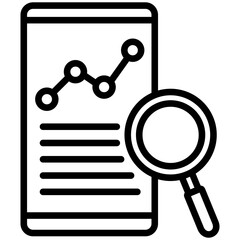 Data Analysis icon are typically used in a wide range of applications, including websites, apps, presentations, and documents related to business analytics theme.