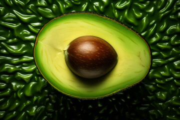 
Avocado in section