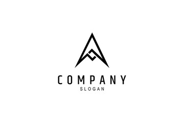 Spear arrow simple logo design