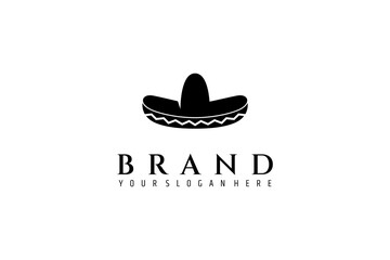 Creative Traditional Mexican Sombrero Hat Logo
