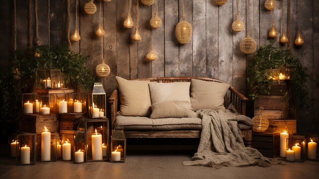 decration and fireplace