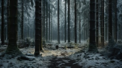 Photography of Lush Trees in the Forest in Winter