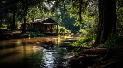 Riverside Log Cabin Photography