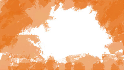 Abstract orange watercolor background.Hand painted watercolor. vector