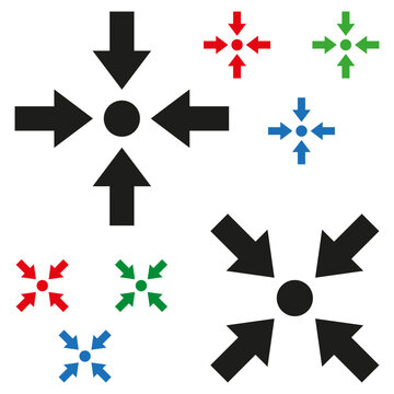 Meeting point pictograph. Colored meeting icon. Vector illustration.