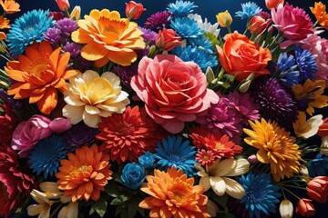 bouquet of colorful flowers