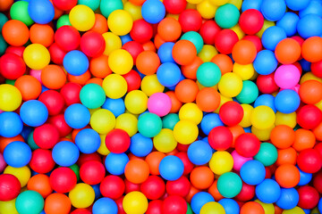 Fototapeta na wymiar background of balls, balls background, close up of colorful balls, colorful background, colorful balls, wallpaper, party, birthday party, amusement park, pool balls, ball pit, plastic balls
