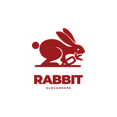rabbit modern logo vector