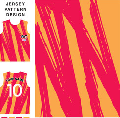 Abstract art concept vector jersey pattern template for printing or sublimation sports uniforms football volleyball basketball e-sports cycling and fishing Free Vector.