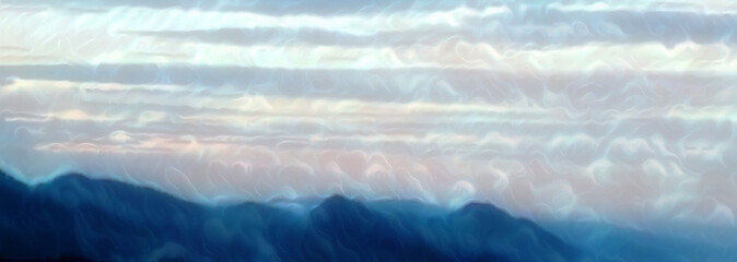 Fototapeta na wymiar background illustration of white clouds in a blue sky with beautiful sunlight
