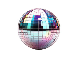 Obraz premium 3d holographic disco ball PNG / Transparent