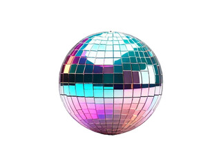 Obraz premium 3d holographic disco ball PNG / Transparent