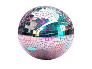 3d holographic disco ball PNG / Transparent