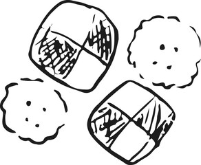 sweet cookies hand writing 