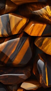 vertical looping tigers eye gemstone rock texture background wallpaper