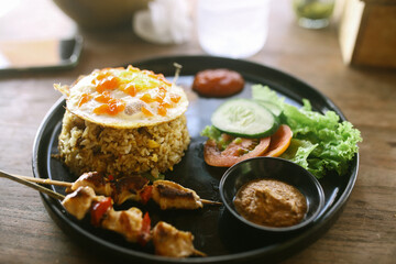 Egg fried rice (Nasi Goreng) in Bali, Indonesia