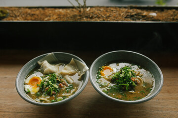 A noodle shop in Ubud, Bali, Indonesia