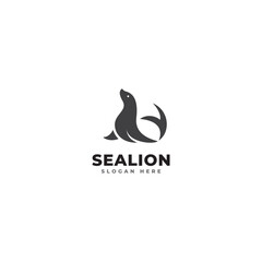 Sea lion symbol - vector illustration