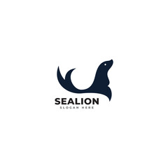 Sea lion symbol - vector illustration