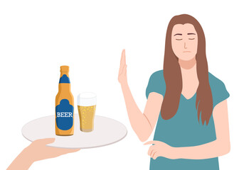 a person who abstains from alcoholic beverages a variety of nonalcoholic drinks for the nondrinkers at the party.