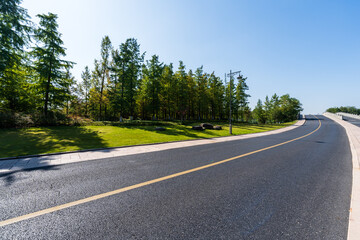 road in city park