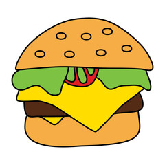 Filled Line Burger