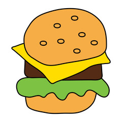 Filled Line Burger