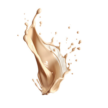 recommend clip art: Milk splash isolated on transparent background