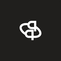 Obraz premium letter qq circle simple geometric logo vector