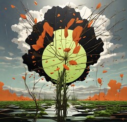 abstract floral background