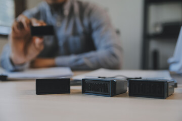 Business Financing Accounting Banking Concept, businesswoman doing finances and calculate about cost to real estate investment and in other, tax system.