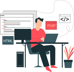 Website Development Illustration