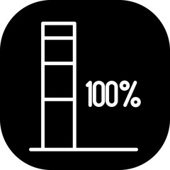 Achievement performance business icon with black filled line outline style. success, goal, achievement, business, target, concept, leadership. Vector Illustration