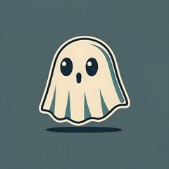 illustration of a cartoonish ghost T-shirt design