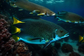 Fototapeta na wymiar fish in aquarium Generated Ai