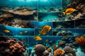 coral reef and fish Generated Ai