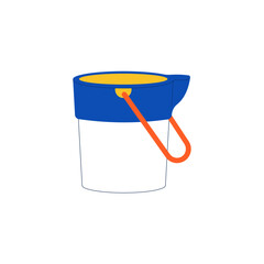 Bucket water cleaner tools illustration Illustration